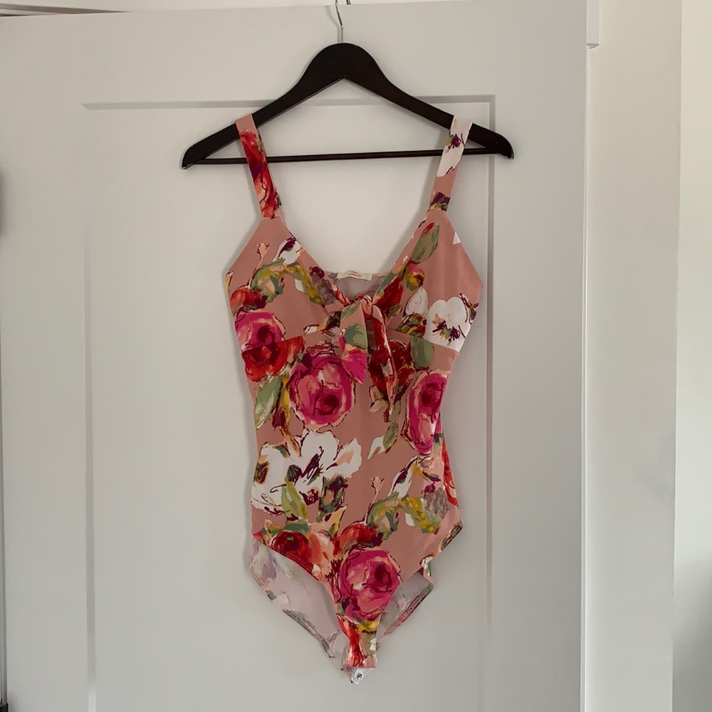 Floral print bodysuit
